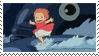 ponyo running on fish waves